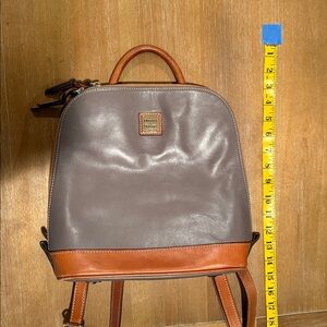 Dooney & Bourke Gray and Brown Backpack